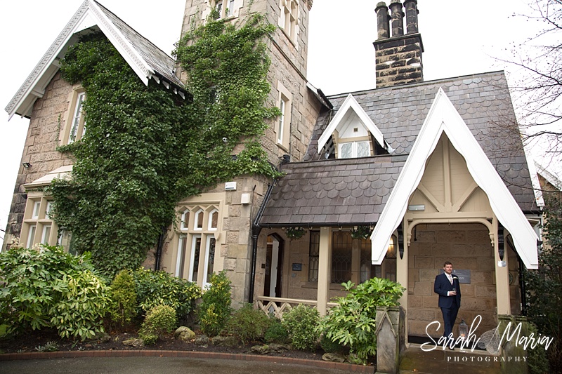 The front entrance to West Tower Wedding Venue