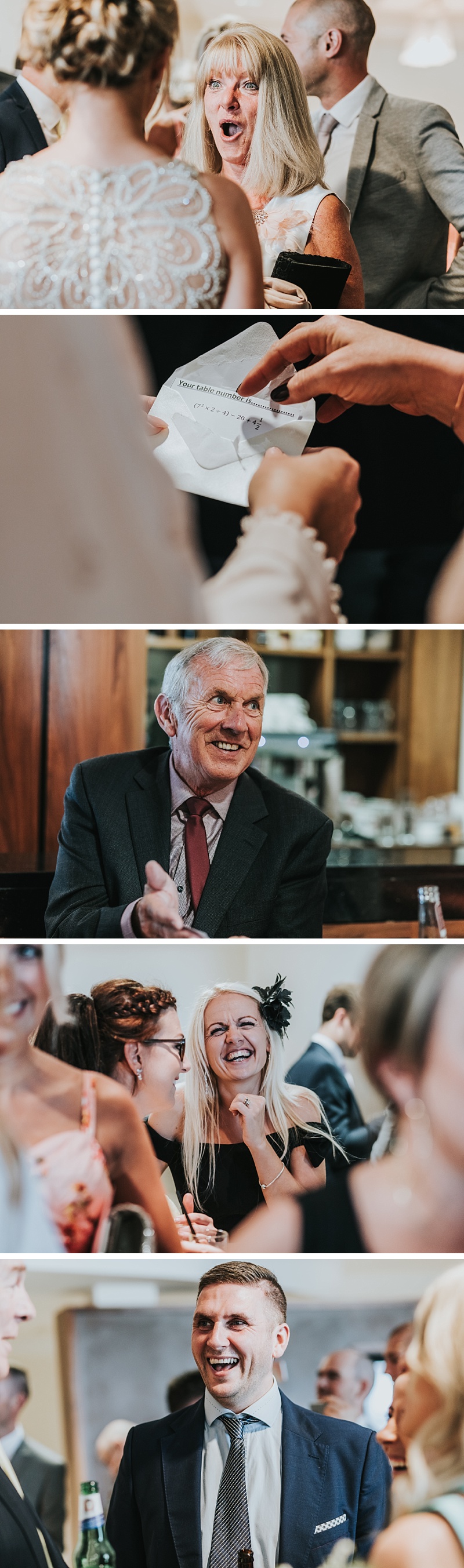 Guests having fun at a wedding