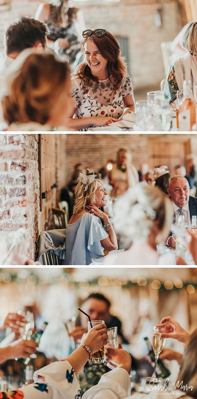 portraits of wedding guests at a meols hall wedding