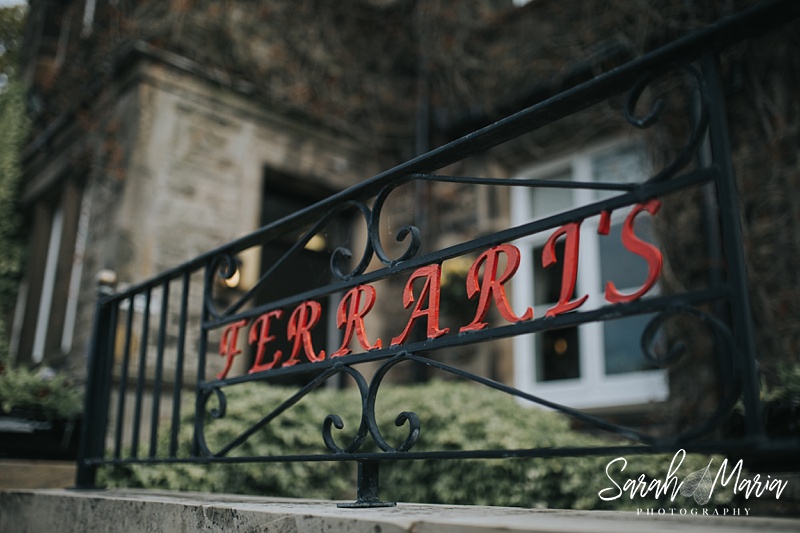 The gates at Ferraris country house hotel