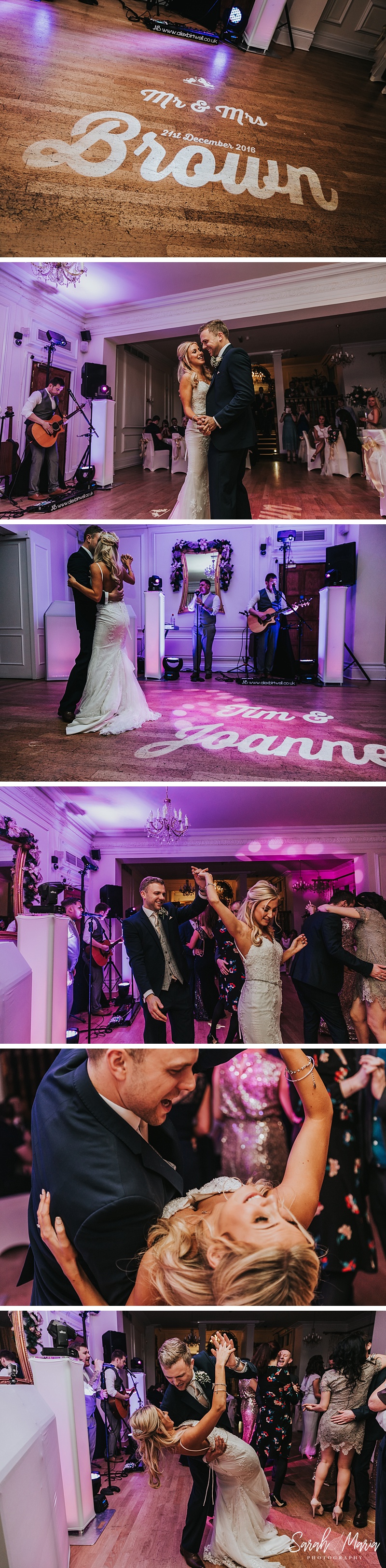 bride and groom dancing at west tower
