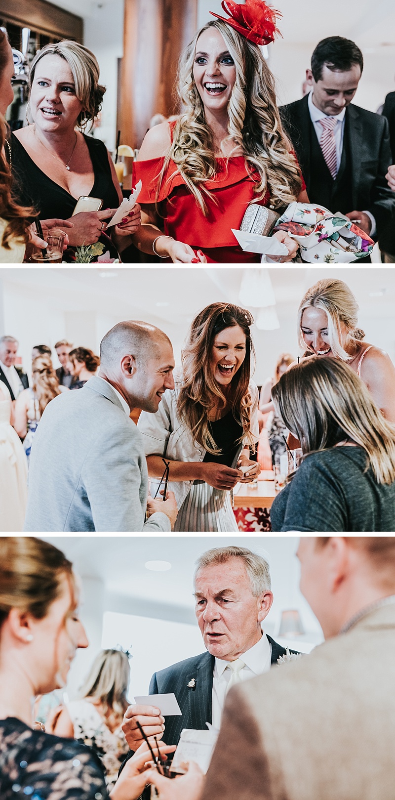 guests having fun at a wedding in southport