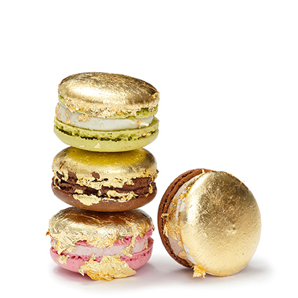 Gold Macarons