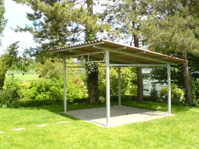 Pergola, Welleternitplatten