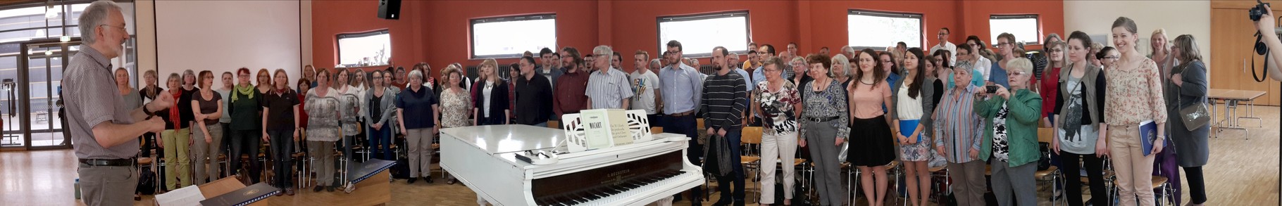 Kantoreichor St.Michael und Akademiechor der Medizinischen Universität Lublin proben im Christlichen Gymnasium in Jena