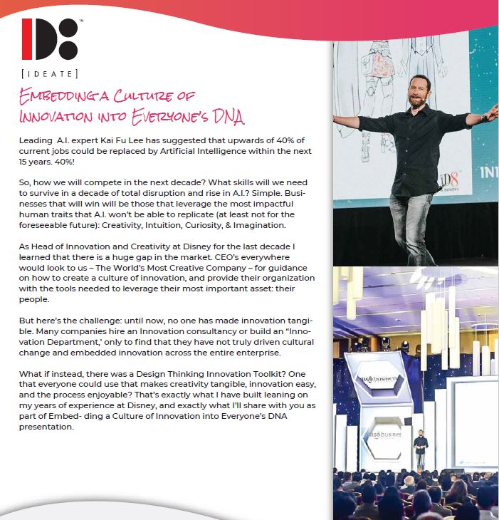 duncan wardle booking conference creativity contact entertainment embedding culture innovation