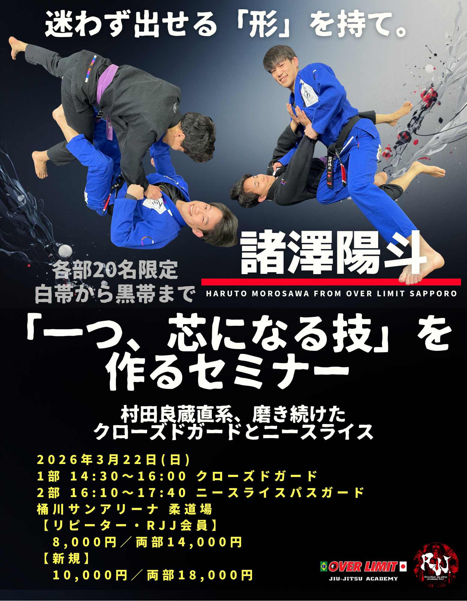 諸澤陽斗が磨き続けた クローズドガードとニースライス - 大人の部活