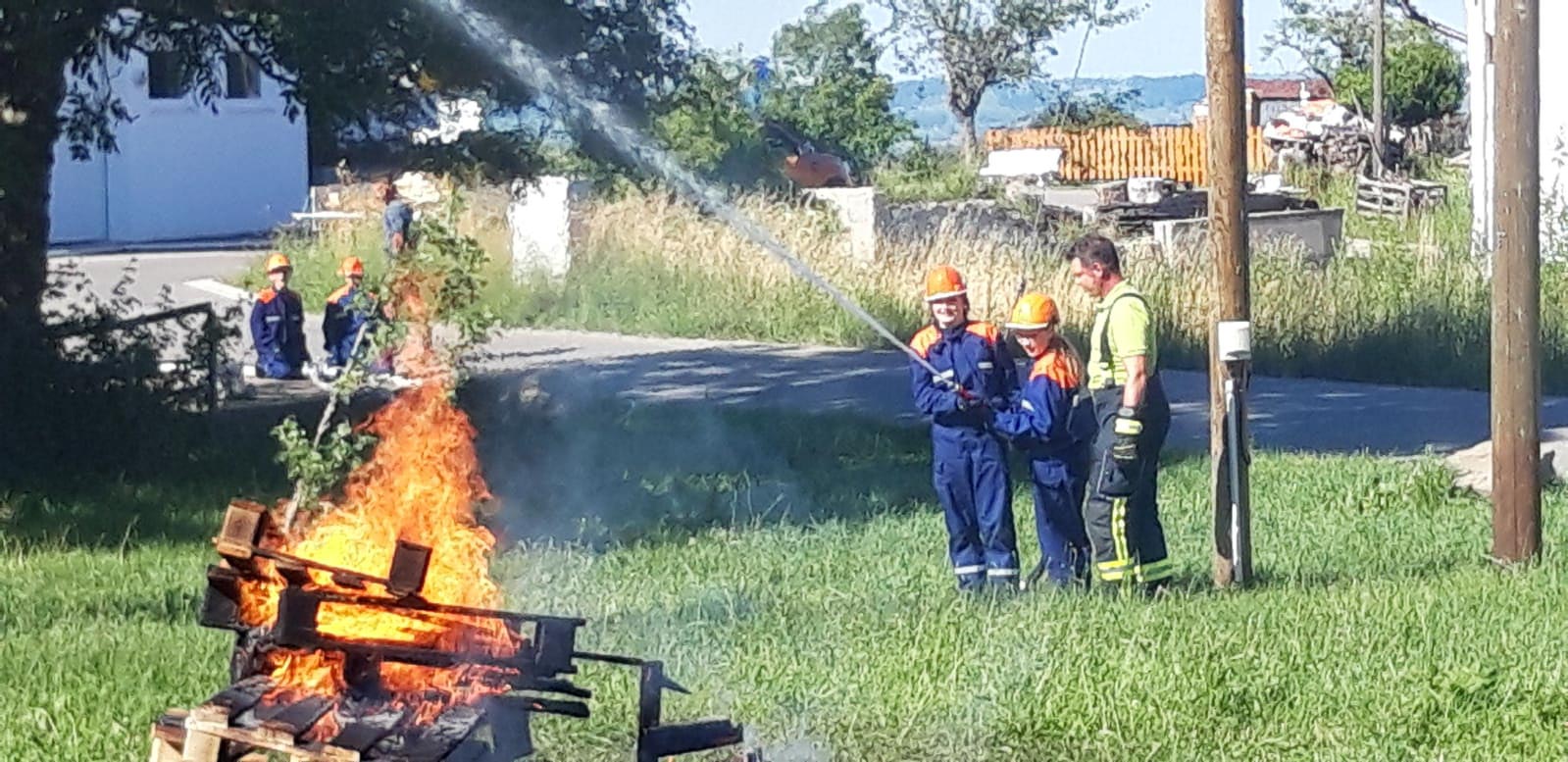 Jugendfeuerwehr Ermengerst - Übung am 05.07.2019