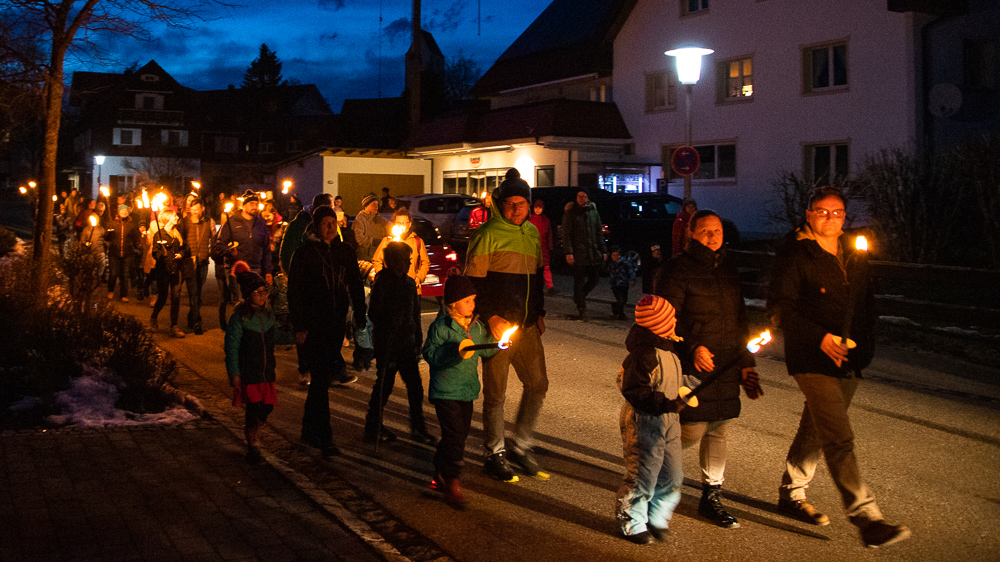 2020 Funken in Ermengerst - Fackelzug