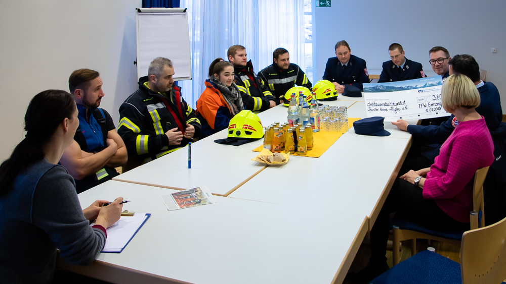 12.02.2020 Spende an den Bunten Kreis Allgäu von der Feuerwehr Ermengerst