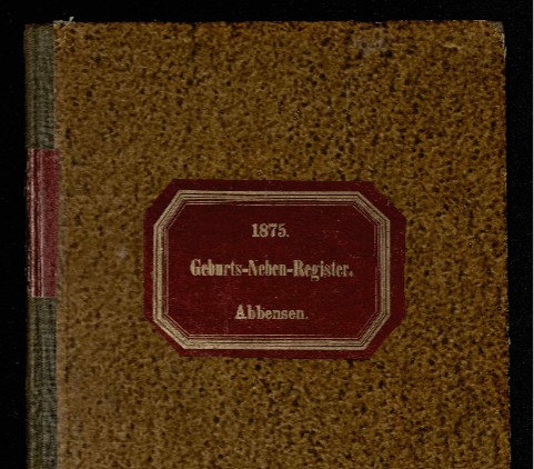 Wedemarker Geburtsregister ab 1874
