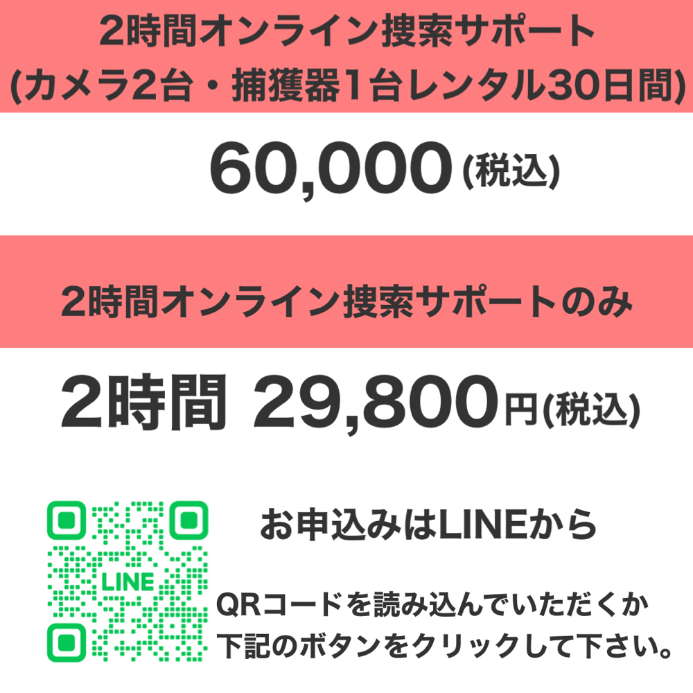 オンライン捜索　迷子猫サポート　迷い猫サポート　ペット探偵キャッツアイ　リモート捜索