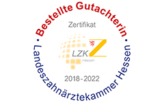 Bestellte Gutachterin Landeszahnärztekammer Hessen