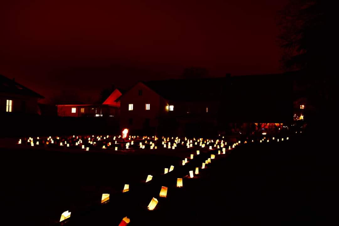 Weg zum Lichterlabyrinth