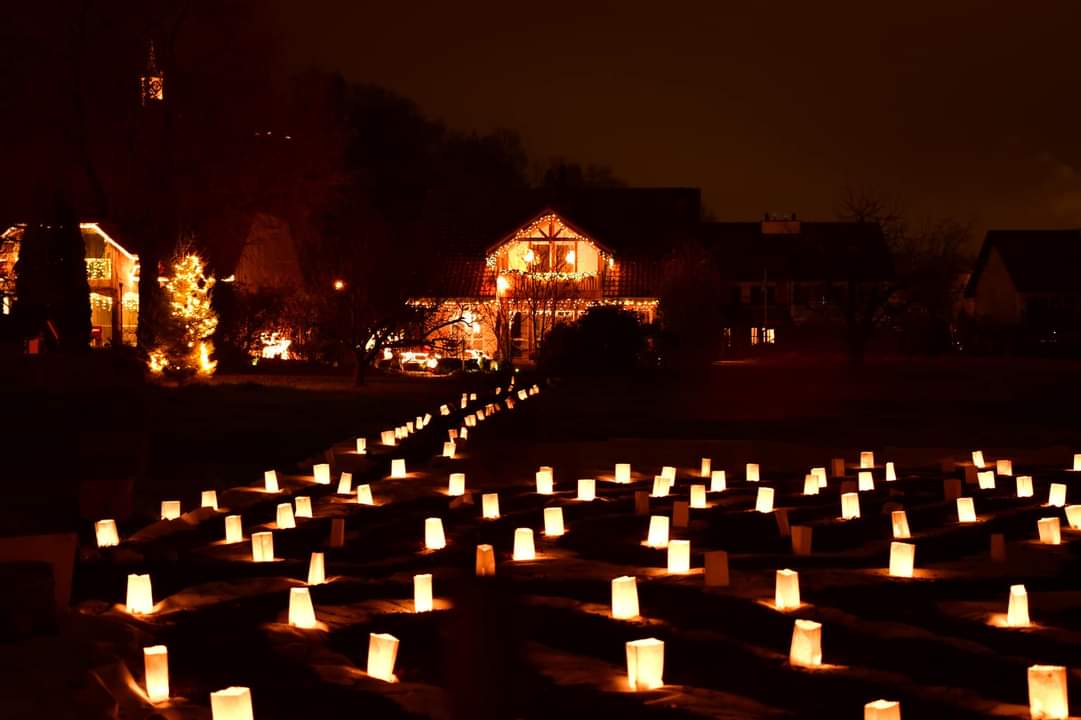 Weg zum Lichterlabyrinth