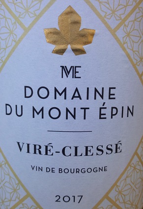 chardonnay viré clessé domaine du mont épin