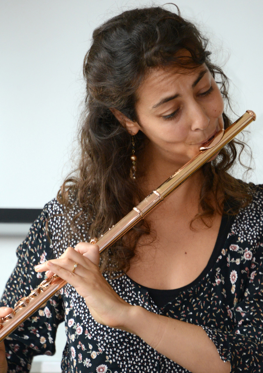 Sabrina Maaroufi à la Flûte traversière - Association Tournesol Artistes à l'Hôpital