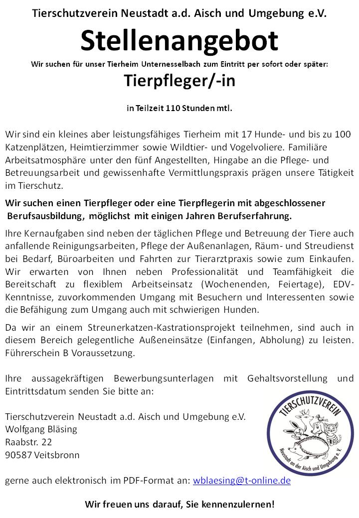 Gemeinsam für den Tierschutz tierheimneas Webseite!