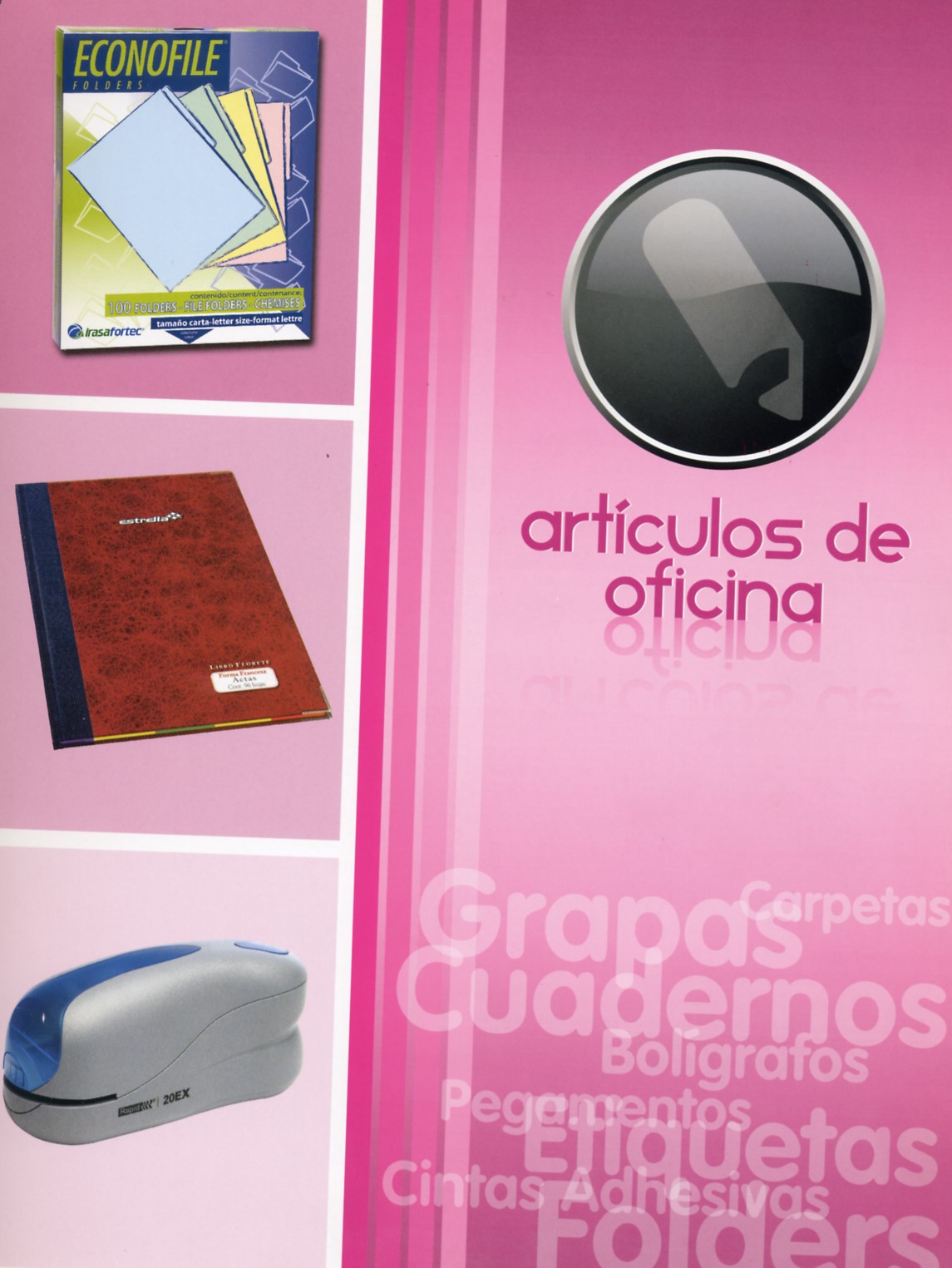 Artículos de papelería para oficina