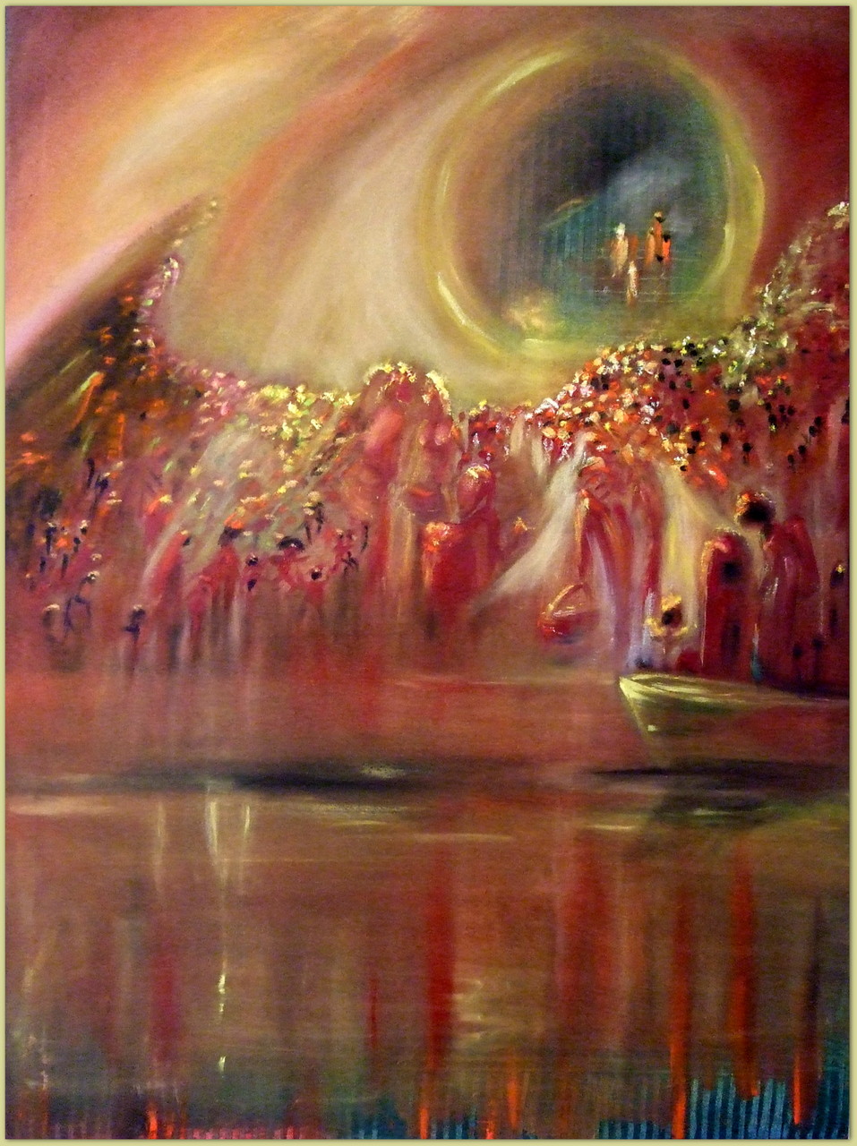 No. 01"Refuge" (Zuflucht) Öl auf LW 2016, 100 x 120 cm verkauft