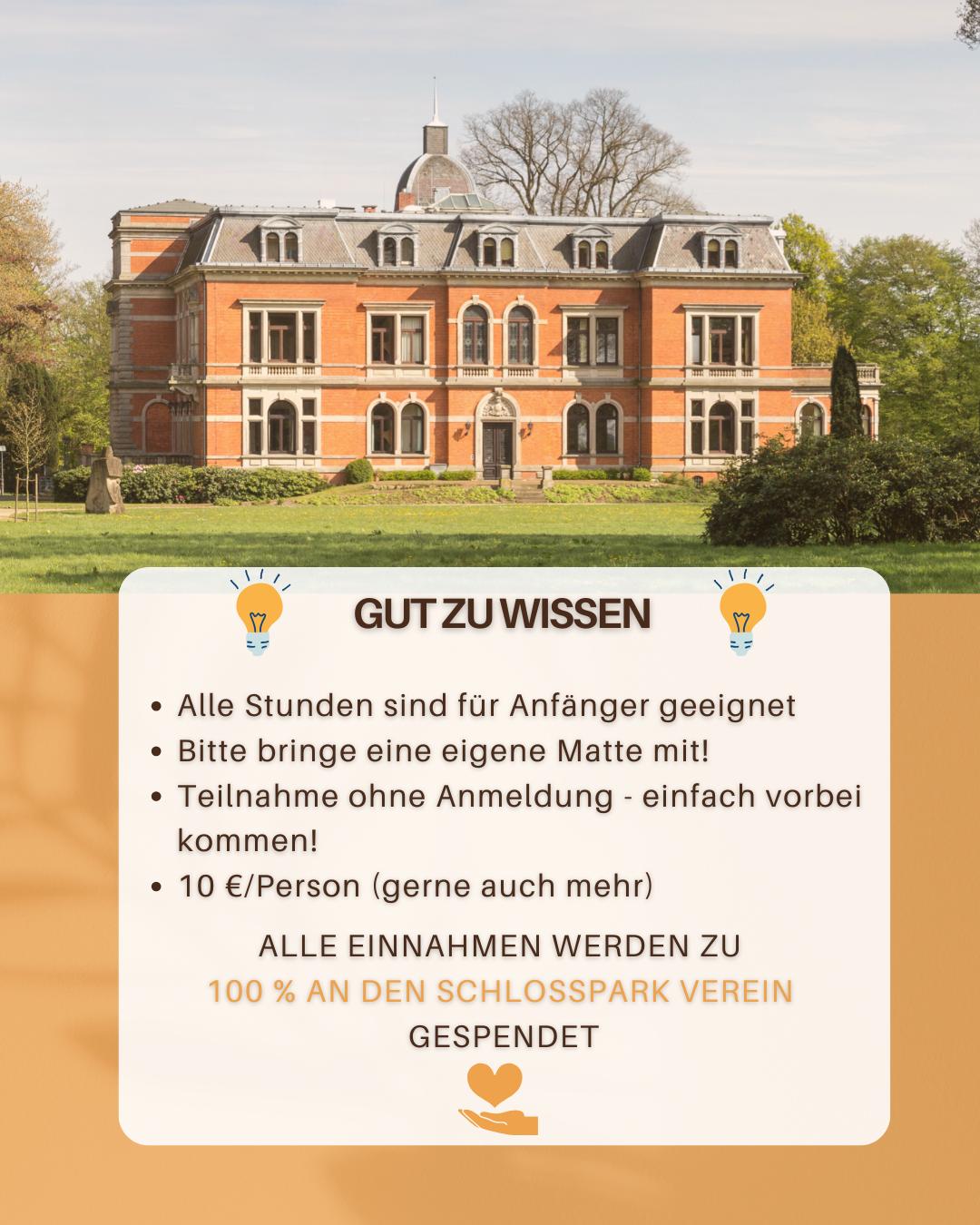 Charity YOGA Event Schloßpark Etelsen - Mitzubringen und Spende