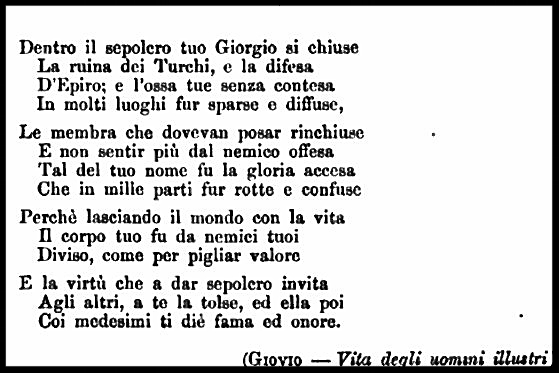 “Le Istorie Albanesi”, (1886) – Francesco Tajani / Burimi : Internet Archive