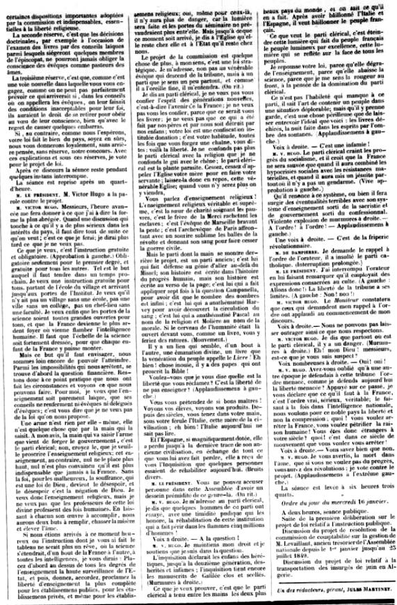 Burimi : L’Ordre, 16 janar 1850, f.10 – gallica.bnf.fr / Bibliothèque nationale de France