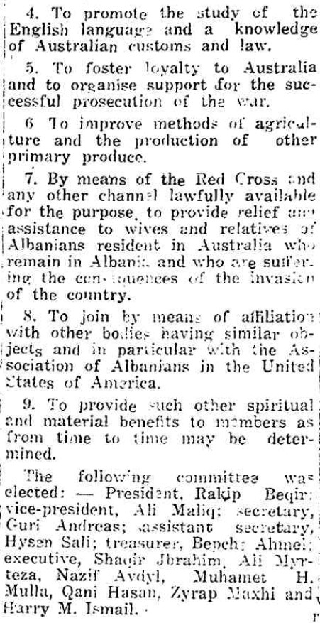 Burimi : The Shepparton Advertiser, e martë, 31 gusht 1943, faqe n°2