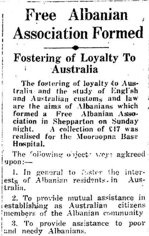 Burimi : The Shepparton Advertiser, e martë, 31 gusht 1943, faqe n°2