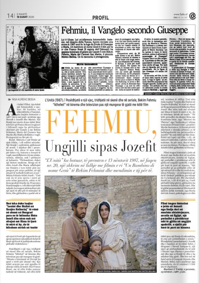 Burimi : Gazeta Fjala, e martë, 18 gusht 2020, f.14