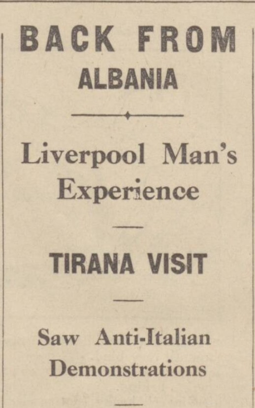 Burimi: Liverpool Echo, e mërkurë, 12 prill 1939, f.12