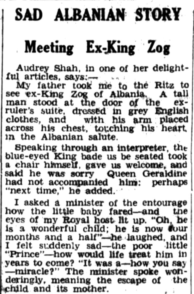 Burimi : Bundaberg Daily News and Mail (Australi), e mërkurë, 27 dhjetor 1939, faqe n°6