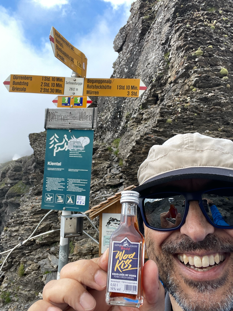 Via Alpina Nr. 1, 390 Km, Vaduz (Gaflei) - Montreux, 23'500 Hm up, 24'800 Hm dawn, 14 Pässe, 20 Etappen