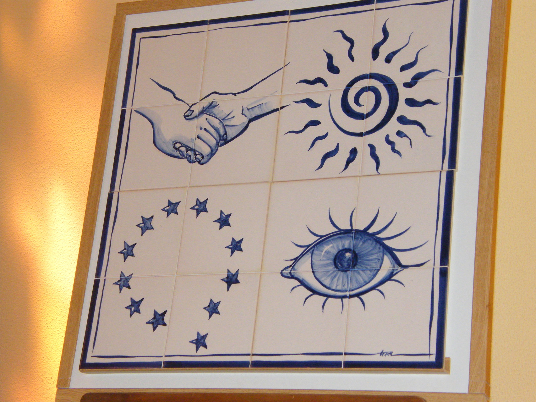 Die azulejos wurden extra angefertigt.