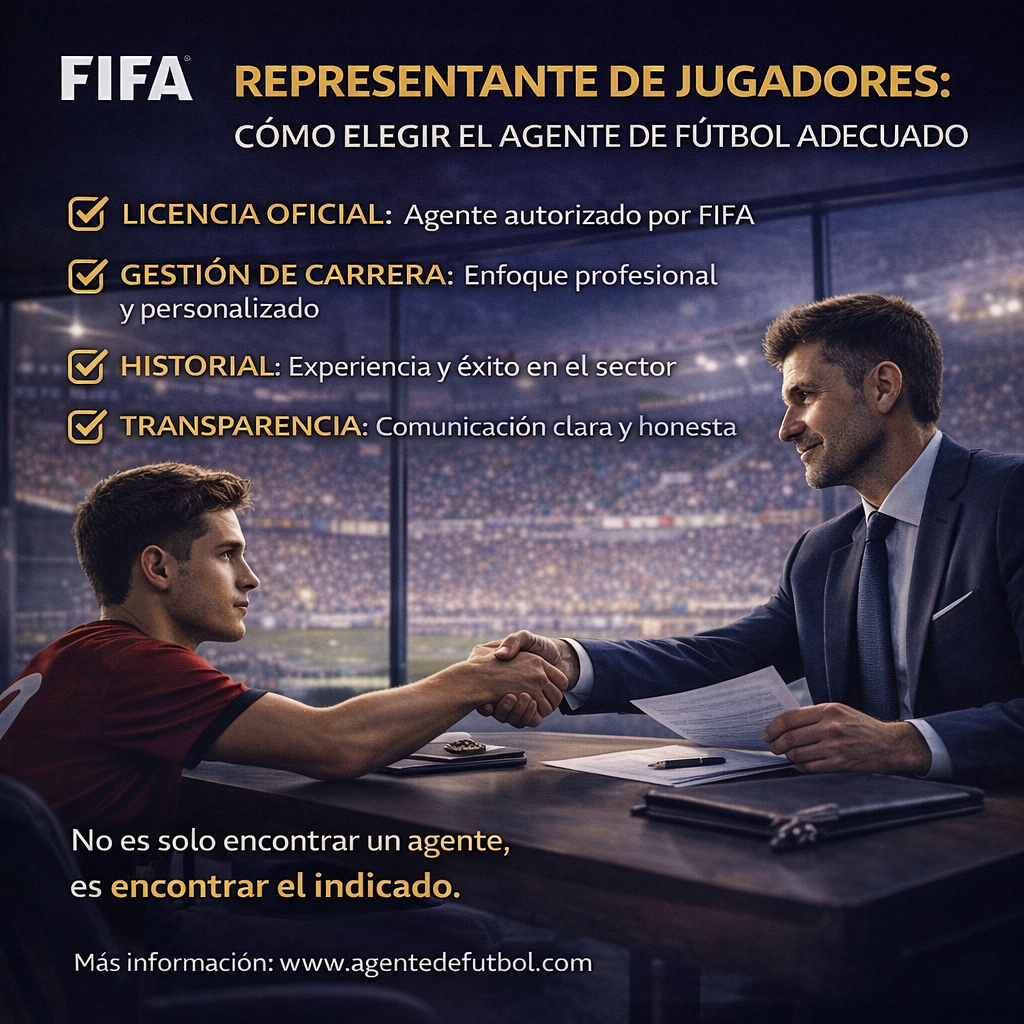 Representante de jugadores: cómo elegir el agente de fútbol adecuado para tu carrera