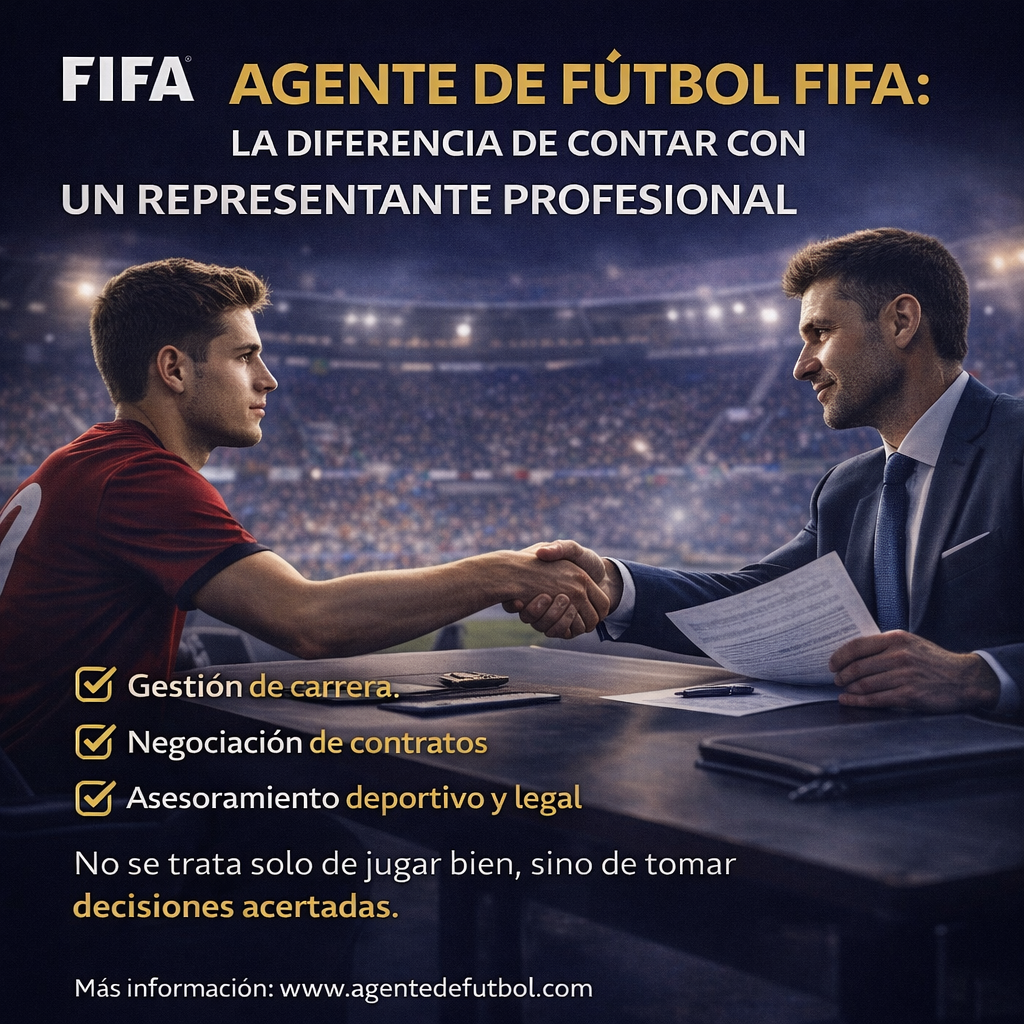 Agente de fútbol FIFA: por qué contar con un representante profesional marca la diferencia