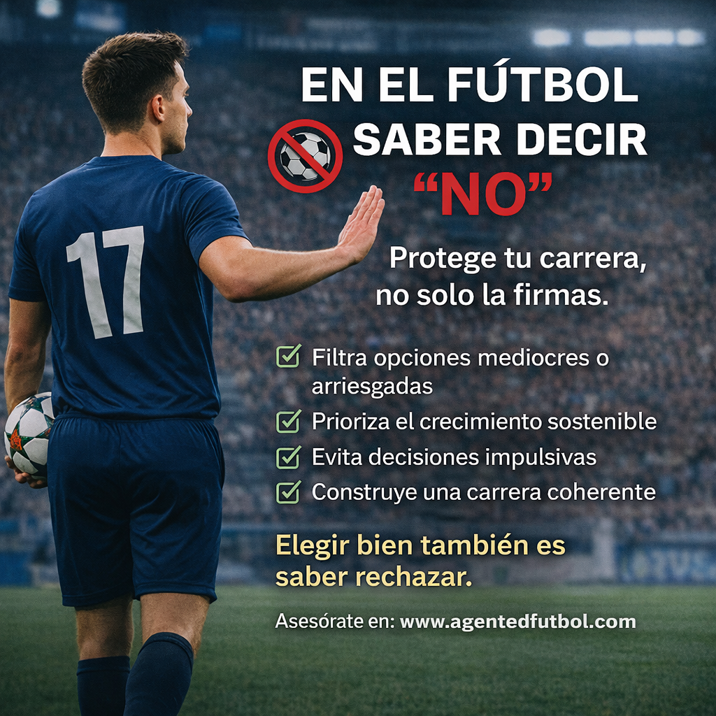 La importancia de saber decir “no” en el fútbol profesional: decisiones que protegen una carrera