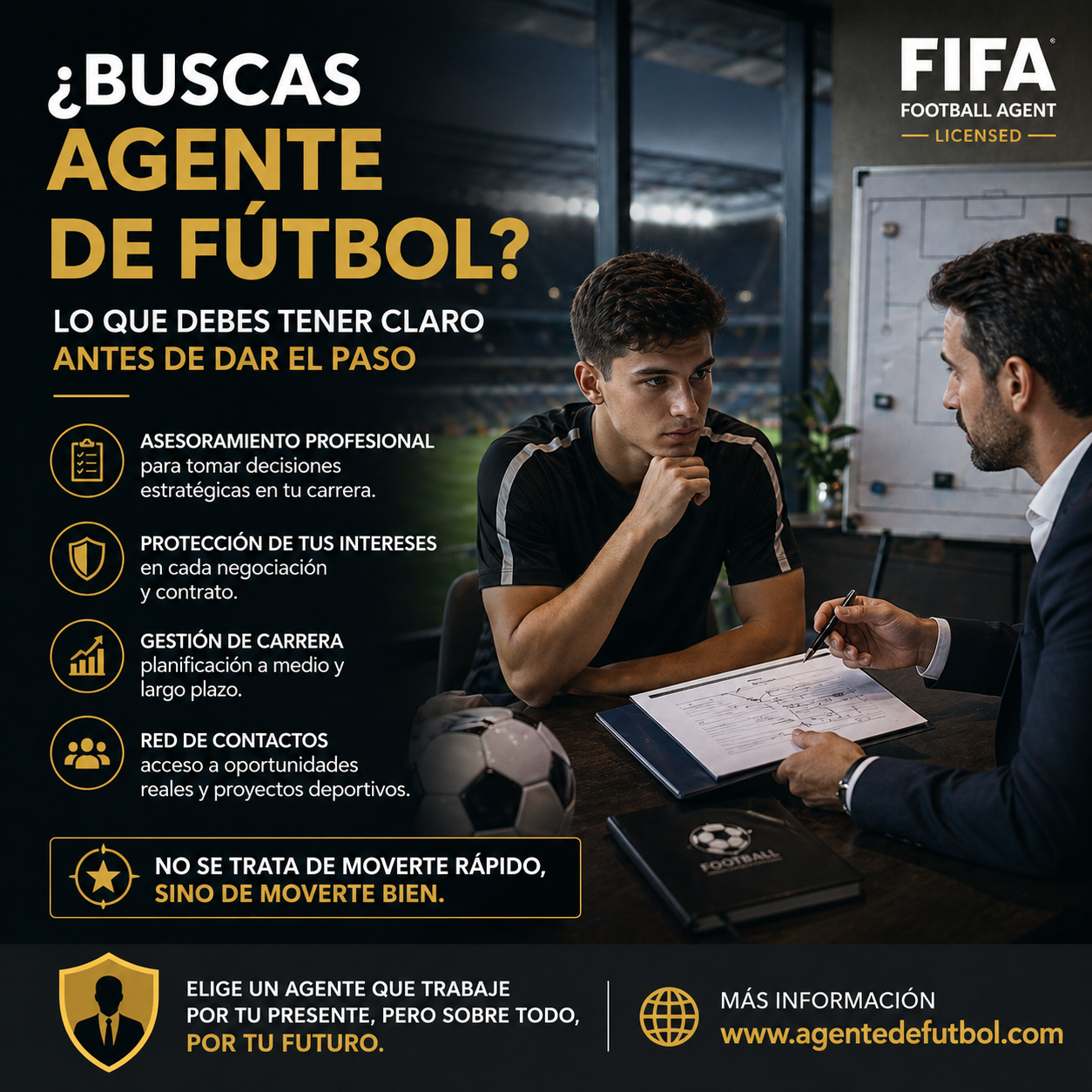 ¿Buscas agente de fútbol? Lo que debes tener claro antes de dar el paso