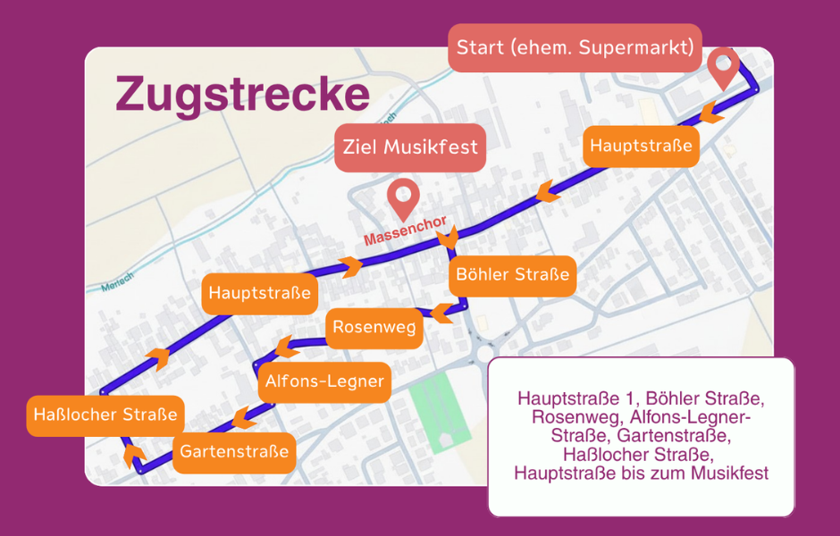 Festumzug zum Jubiläum am 10. Mai 2026 um 14 Uhr