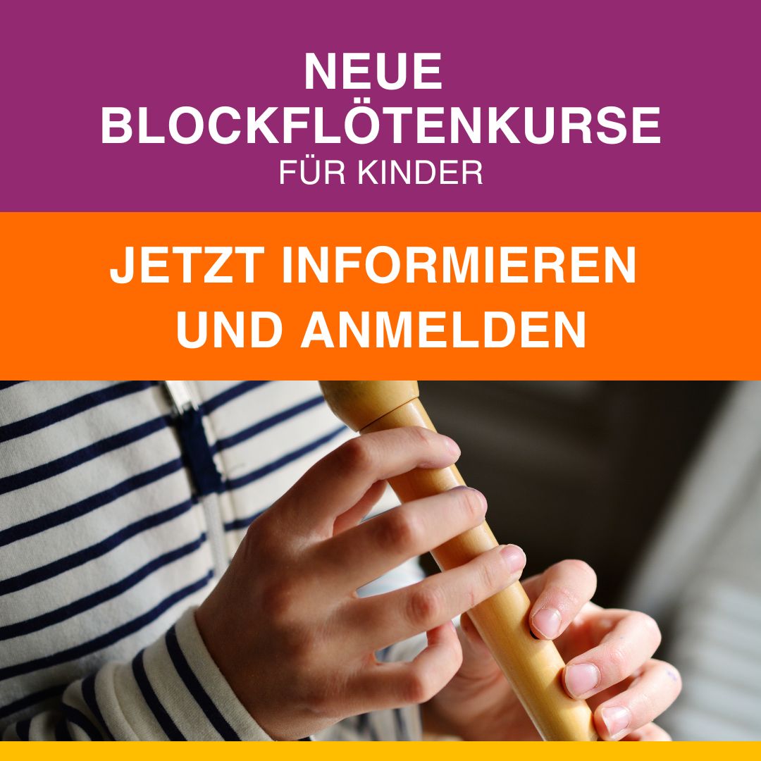 Blockflötenkurse für Kinder ab Oktober 2025