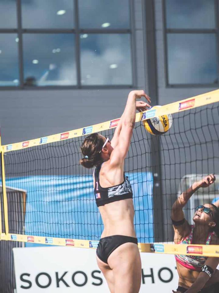 Mel Coutts & Lynne Beattie Beach Volleyball Scotland UK Commonwealth Games Gold Coast 2018