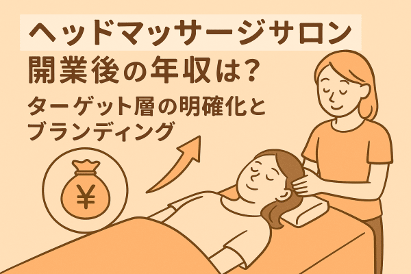 イメージ画像｜ヘッドマッサージサロン開業後の年収は？ターゲット層の明確化とブランディング