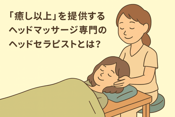 イメージ図｜『癒し以上』を提供するヘッドマッサージ専門のヘッドセラピストとは？