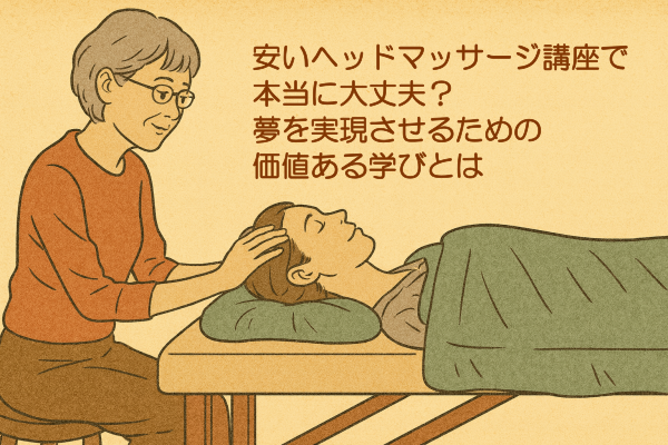 イメージ画像｜安いヘッドマッサージ講座で本当に大丈夫？夢を実現させるための価値ある学びとは