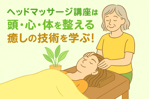イメージ画像｜ヘッドマッサージ講座は頭・心・体を整える癒しの技術を学ぶ！