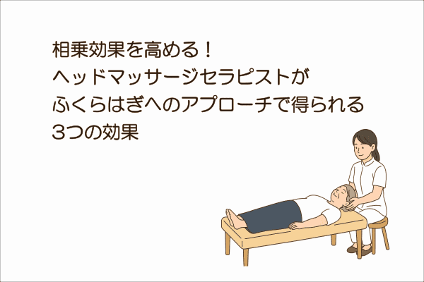イメージ画像｜相乗効果を高める！ヘッドマッサージセラピストがふくらはぎへのアプローチで得られる3つの効果