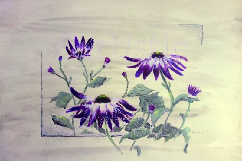 Blütenzauber - Acryl, 30cm x 40cm