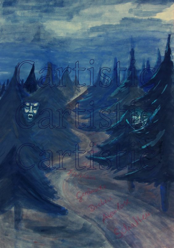 Tempera & Buntstift, 50cm x 70cm