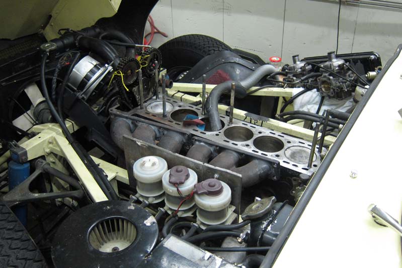 Zylinderkopf Revision Jaguar E, Oldtimer Garage D. Bauhofer, Teufenthal