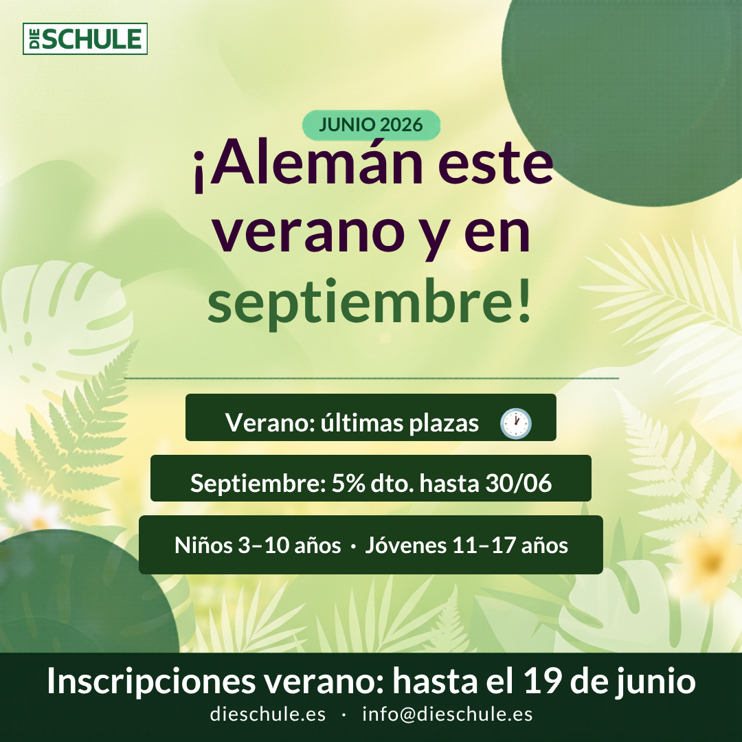 ¡Alemán este verano y en septiembre! Últimas plazas y descuento especial